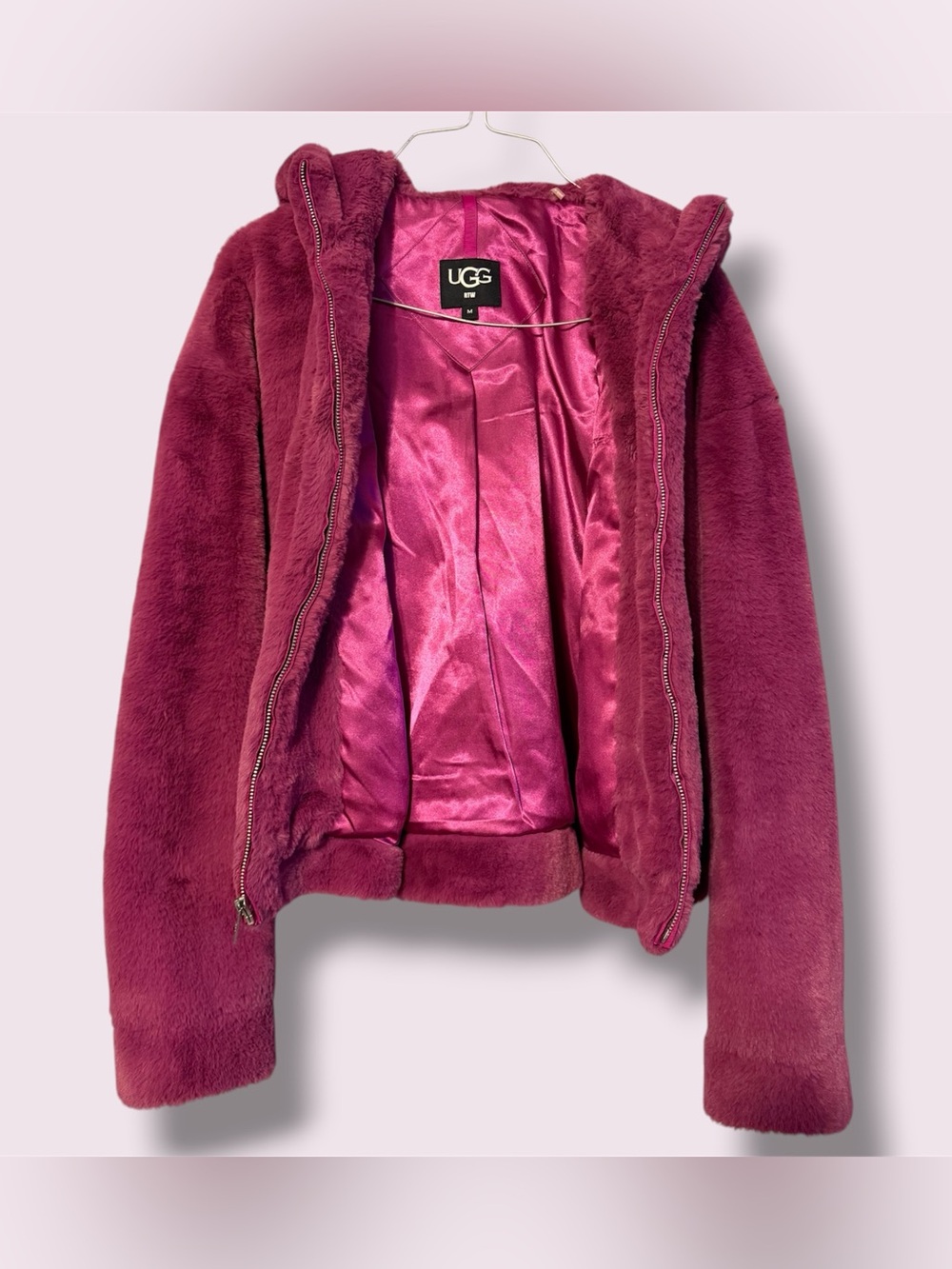 UGG Mandy Faux Fur hoodie size Medium